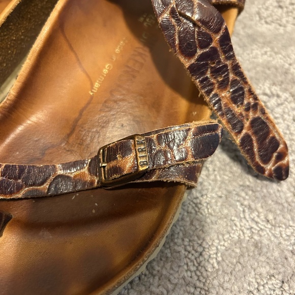 Yara Birkenstock Brown Strappy Sandals - Picture 5 of 8